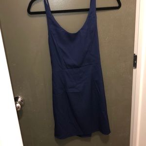 Strappy Navy Dress